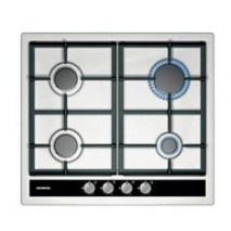PLACA DE GAS SIEMENS EC645PB90E ENCASTRE 60cm, 4 QUEMADORES, WOK,  PARRILLA, ACERO INOX.