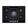 PLACA DE GAS SIEMENS EP716QB91E ENCASTRE 70cm, 5 QUEMADORES, WOK, CRISTAL NEGRO