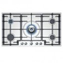 PLACA DE GAS BOSCH PCR915B91E ENCASTRE 90cm, 5 QUEMADORES, WOK, PARRILLA, ACERO INOX