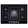 PLACA DE GAS BOSCH PPQ716B91E ENCASTRE 70cm, 5 QUEMADORES, WOK, PARRILLA, CRISTAL NEGRO