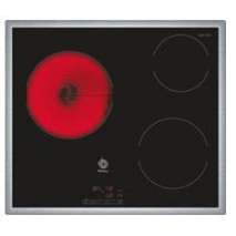 VITROCERAMICA  BALAY 3EB714XR 3 ZONAS, 60cm, TACTIL, MARCO ACERO