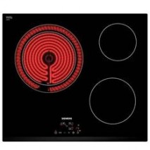 VITROCERAMICA SIEMENS ET631BK17E 3 ZONAS, ENCASTRABLE 0.6m, BISEL DELANTERO, EASYTOUCH