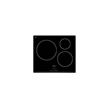 VITROCERAMICA INDUCCION BOSCH PIL631B18E 3 ZONAS, ENCASTRABLE 0.6m, TOUCHSELECT, BISEL DELANTERO