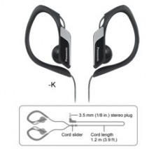 AURICULAR PANASONIC RP-HS34E-K NEGRO RESISTENTE AL