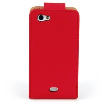 Funda Mooster Sony Xperia Miro ST23I de piel roja slim