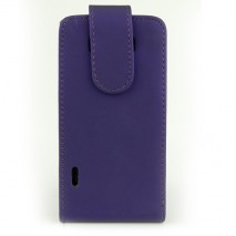 Funda MoosterLG Optimus L7 de piel violeta slim