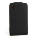 Funda Mooster Blackberry 8520 / 9300 negra de piel slim