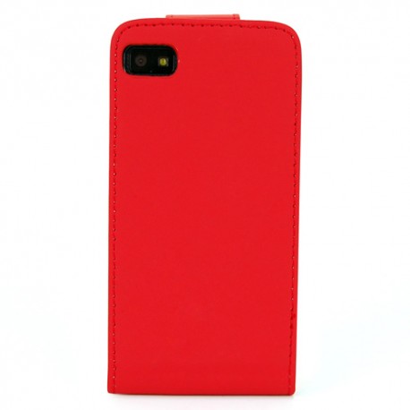 Funda Mooster Blackberry Z10 roja de piel slim