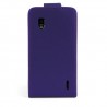 Funda LG Optimus G / E973 de piel lila slim