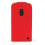 Funda Nokia Lumia 620 roja de piel slim
