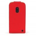 Funda Nokia Lumia 620 roja de piel slim