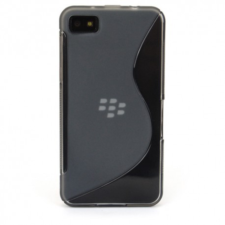 Funda Mooster Blackberry Z10 gris tpu