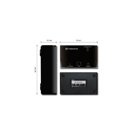 LECTOR TARJETAS MEMORIA TRANSCEND USB 2.0