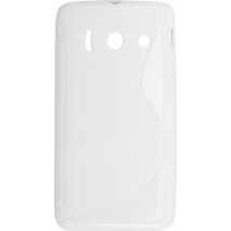 Funda Mooster Huawei Y300 blanca tpu