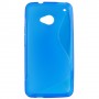 Funda Mooster HTC One M7 azul tpu