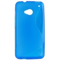 Funda Mooster HTC One M7 azul tpu