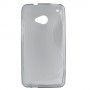 Funda Mooster HTC One M7 gris tpu