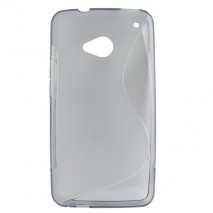 Funda Mooster HTC One M7 gris tpu