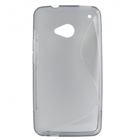 Funda Mooster HTC One M7 gris tpu