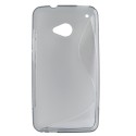 Funda Mooster HTC One M7 gris tpu