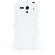 Funda Mooster Huawei Ascend G300 blanca tpu