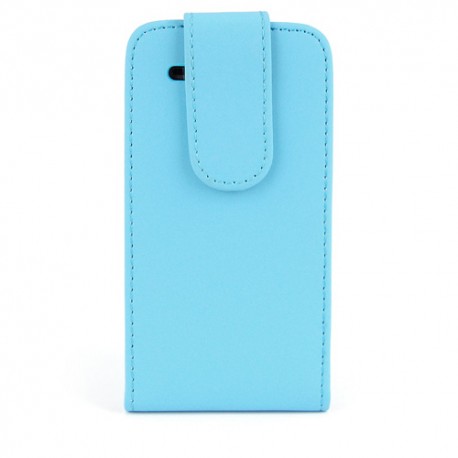 Funda Mooster Huawei Ascend G300 azul celeste de piel slim