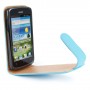 Funda Mooster Huawei Ascend G300 azul celeste de piel slim