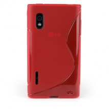 Funda Mooster LG Optimus L5 E610 / E612 roja tpu
