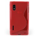 Funda Mooster LG Optimus L5 E610 / E612 roja tpu