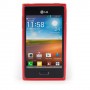 Funda Mooster LG Optimus L5 E610 / E612 roja tpu