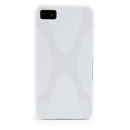 Funda Mooster Blackberry Z10 blanca tpu