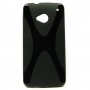 Funda Mooster HTC One M77 negra tpu