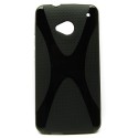Funda Mooster HTC One M77 negra tpu
