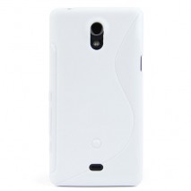 Funda Mooster Sony Xperia T LT30P blanca tpu