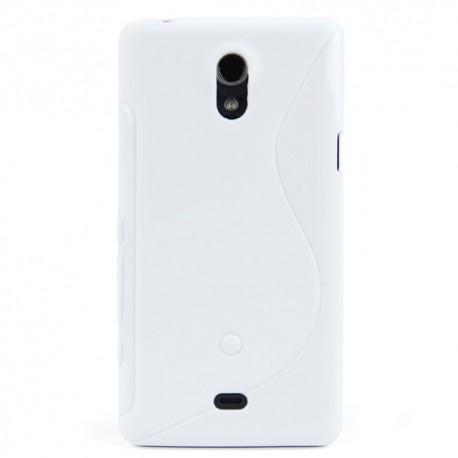 Funda Mooster Sony Xperia T LT30P blanca tpu