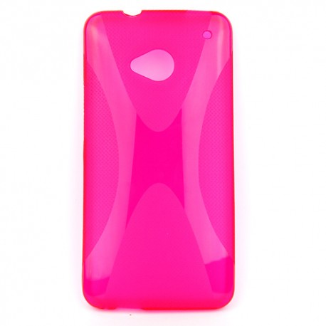 Funda Mooster HTC One M7 fucsia tpu