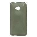 Funda Mooster HTC One M7 gris tpu