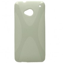 Funda Mooster HTC One M7 blanca tpu