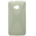 Funda Mooster HTC One M7 blanca tpu