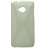 Funda Mooster HTC One M7 blanca tpu