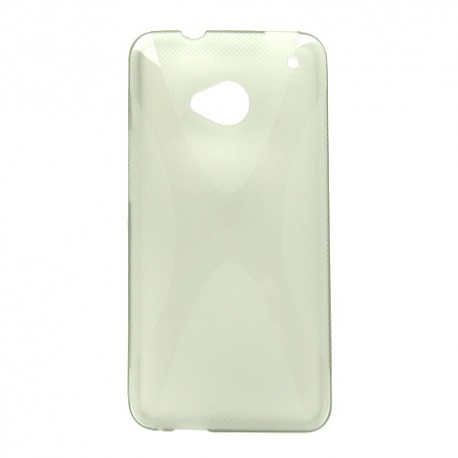 Funda Mooster HTC One M7 transparente tpu