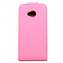 Funda Mooster HTC One M7 rosa de piel slim