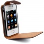 Funda Mooster Samsung Galaxy S5220 marron de piel slim