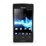 Funda Mooster Sony ST23I Xperia miro blanca tpu