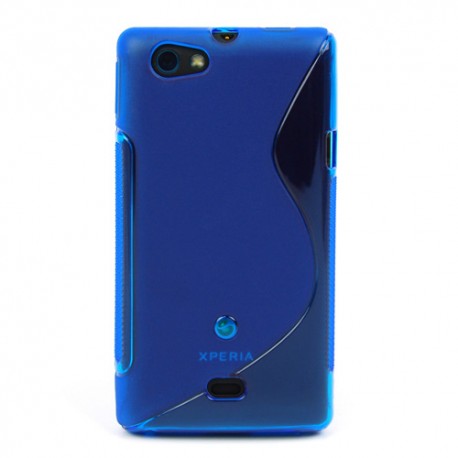 Funda Mooster Sony Xperia miro ST23I azul tpu