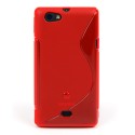 Funda Mooster Sony ST23I Xperia miro roja tpu