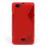 Funda Mooster Sony ST23I Xperia miro roja tpu