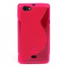 Funda Mooster Sony ST23I Xperia miro rosa tpu