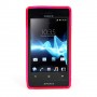Funda Mooster Sony ST23I Xperia miro rosa tpu