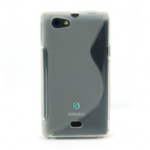 Funda Mooster Sony ST23I Xperia miro transparente tpu